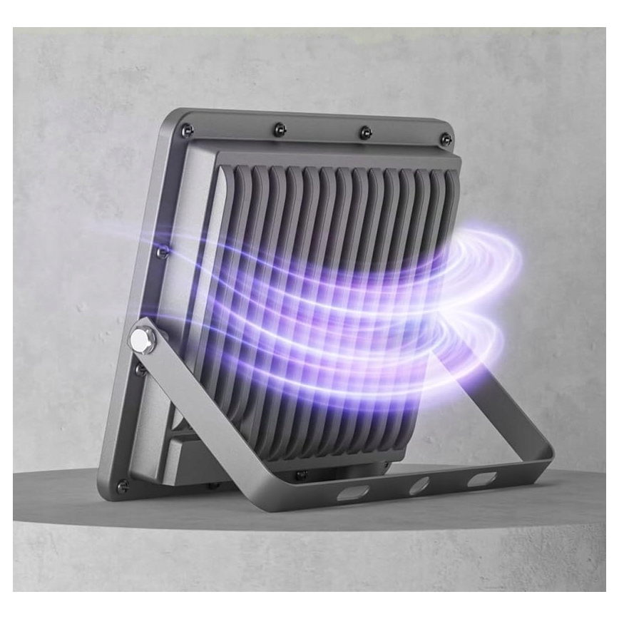 Reflektor zewnętrzny LED/100W/230V 4500K IP65 szary