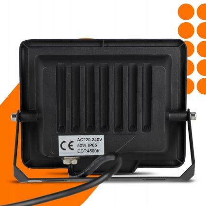 Reflektor zewnętrzny LED/50W/230V 4500K IP65 czarny