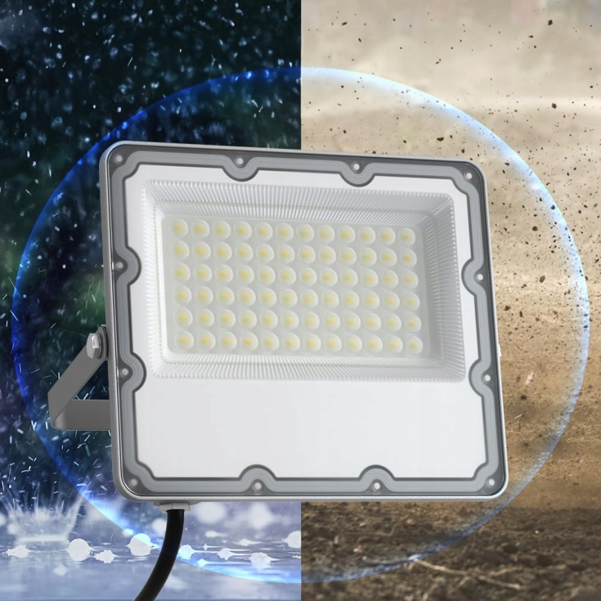 Reflektor zewnętrzny LED/50W/230V 4500K IP65 szary
