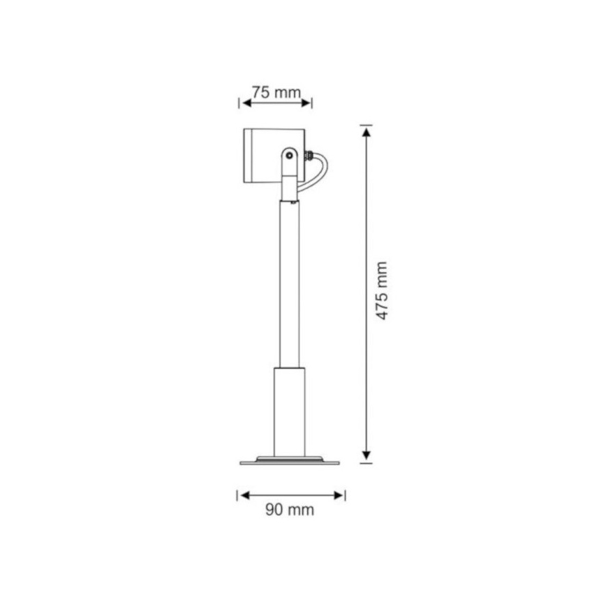 Reflektor zewnętrzny PINO 1xGU10/10W/230V IP44 48 cm