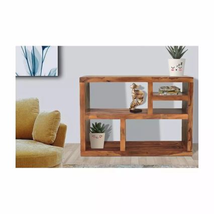 Regał GANI 90x130 cm lite drewno/palisander