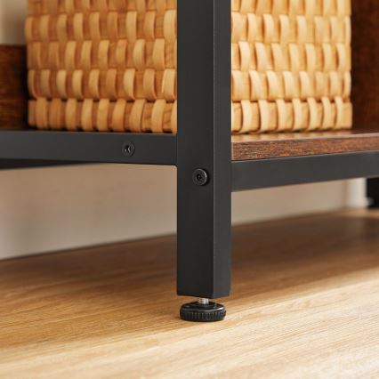 Regał NAVARO brązowo-czarny