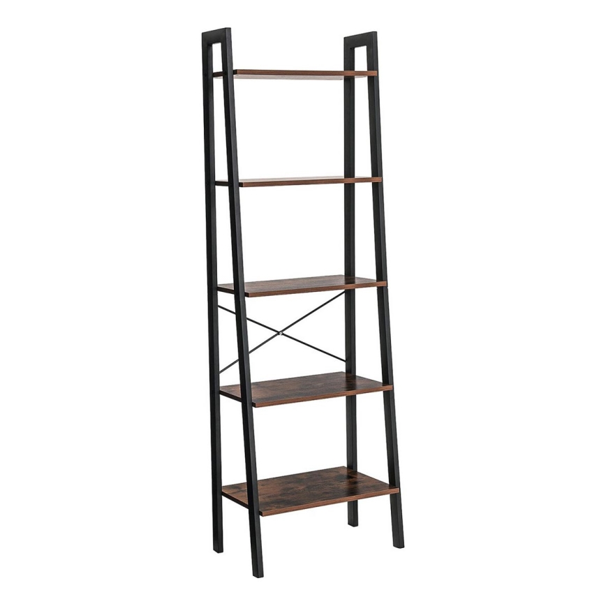 Regał NAVARO brązowy/czarny