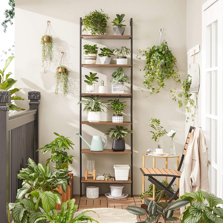 Regał NAVARO brązowy/czarny