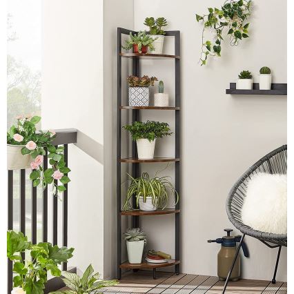 Regał NAVARO brązowy/czarny