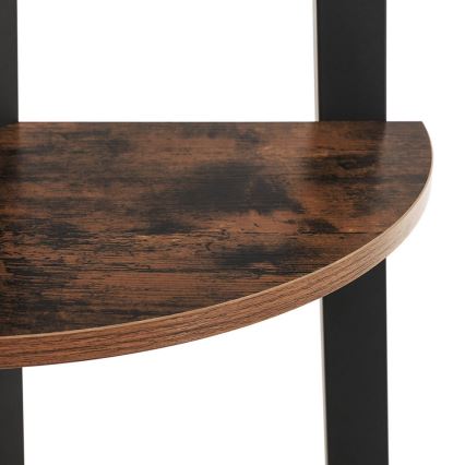 Regał NAVARO brązowy/czarny