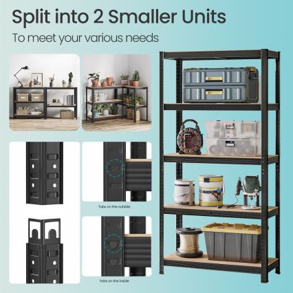 Regał ORDIFY czarny