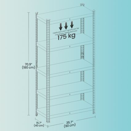 Regał ORDIFY czarny