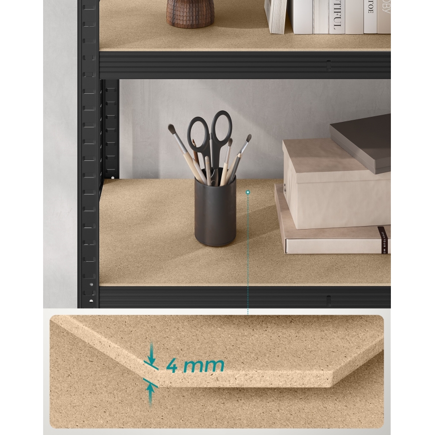 Regał ORDIFY czarny