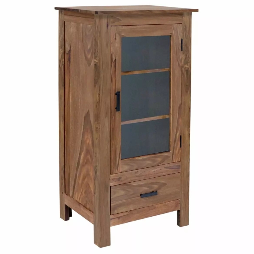 Regał RAMI 60x120x45 cm lite drewno/palisander
