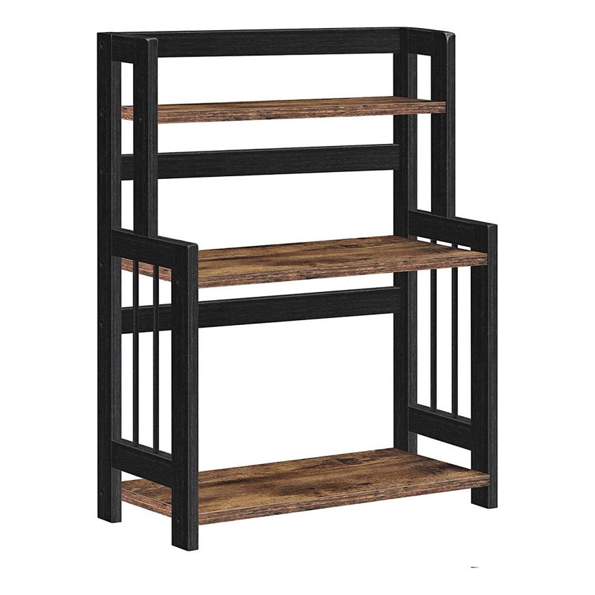 Regał z półkami do kuchni MARGE czarny