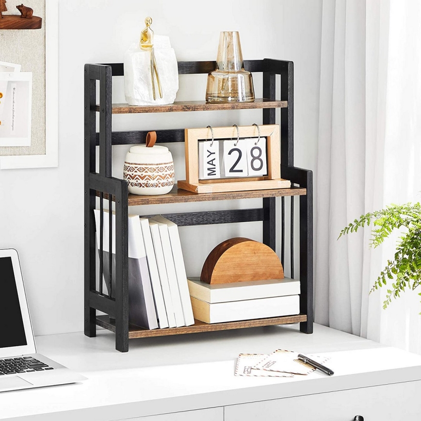 Regał z półkami do kuchni MARGE czarny