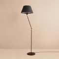 Regulowana lampa stojąca AYD 1xE27/40W/230V czarna