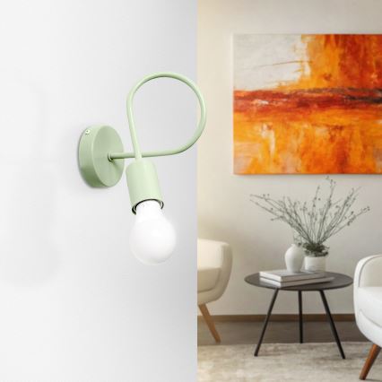 Regulowana lampka ścienna OXFORD 1xE27/15W/230V zielona