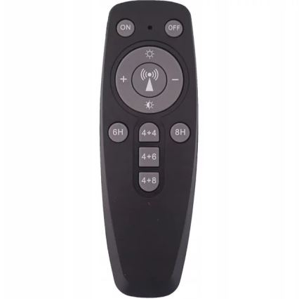 Ściemnialny solarny naświetlacz LED/50W/3,2V 5000K 6000 mAh IP65 czarny + pilot zdalnego sterowania