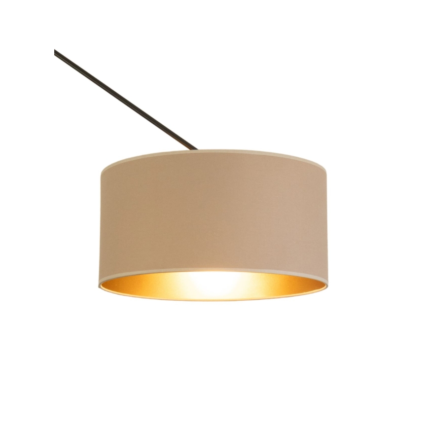 Regulowany żyrandol na pręcie LED GORTA 1xE27/60W/230V beżowy/złoty