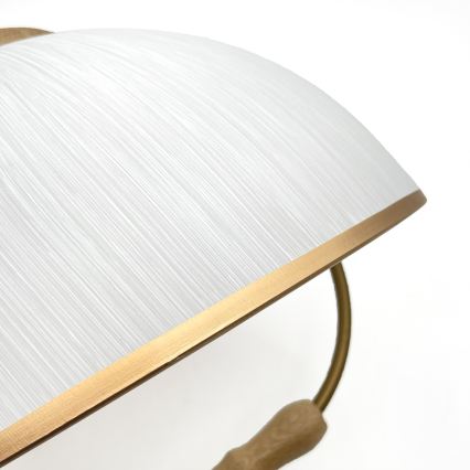 Regulowany żyrandol RAMONA 1xE27/60W/230V brązowy/biały/dąb