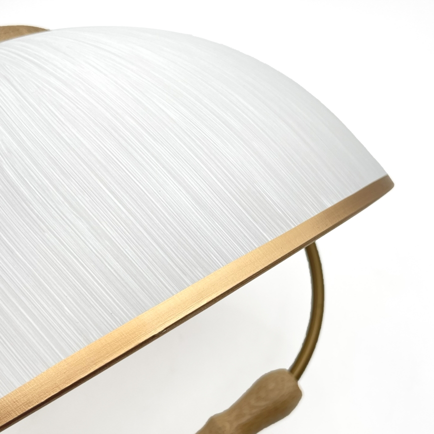 Regulowany żyrandol RAMONA 1xE27/60W/230V brązowy/biały/dąb