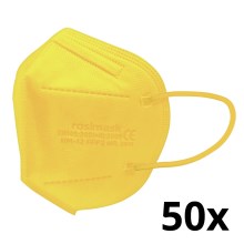 Respirator dziecięcy rozmiar FFP2 ROSIMASK MR-12 NR żółta 50 szt.