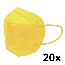 Respirator dziecięcy rozmiar FFP2 ROSIMASK MR-12 NR żółty 20 szt.
