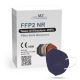 Respirator FFP2 NR CE 0598 ciemnofioletowy 1szt.