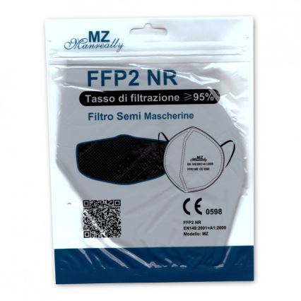 Respirator FFP2 NR CE 0598 ciemnofioletowy 1szt.