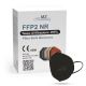 Respirator FFP2 NR CE 0598 czarny 1 szt.