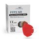 Respirator FFP2 NR CE 2163 czerwony 1pc