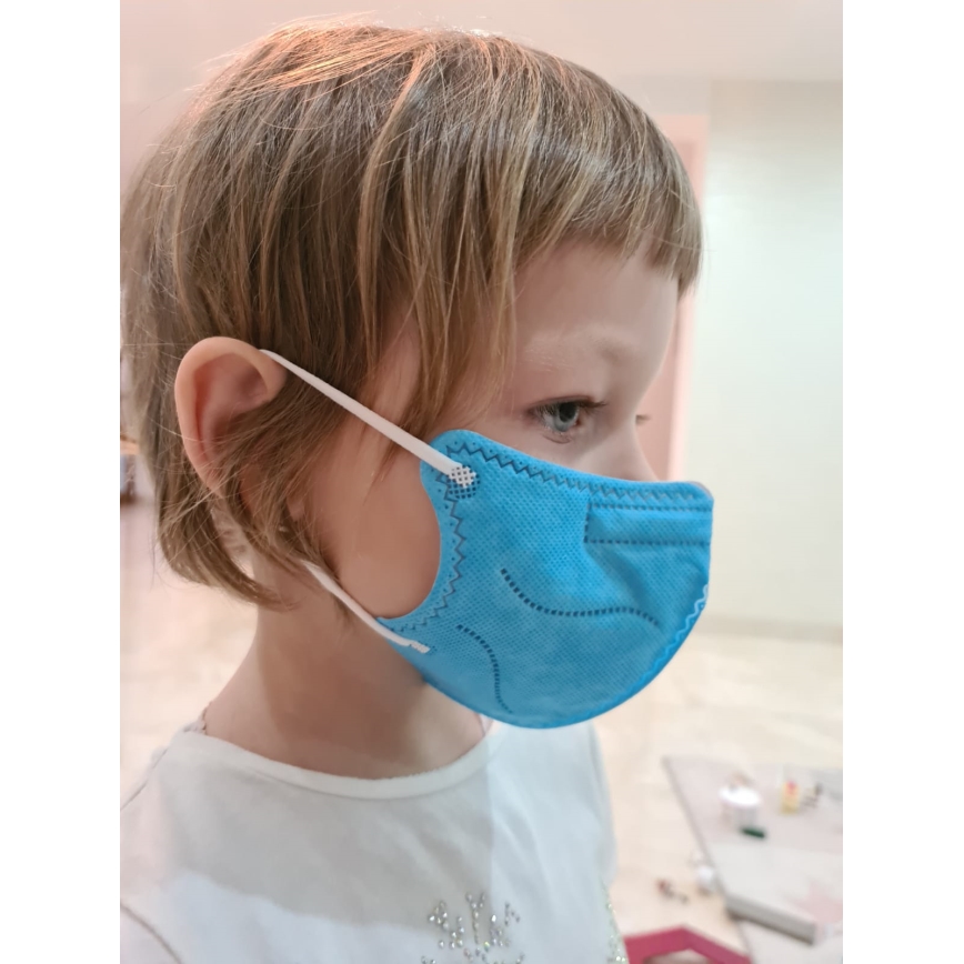 Respirator FFP2 NR Kids niebieski 1 szt. rozmiar dziecięcy
