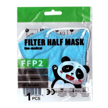 Respirator FFP2 NR Kids niebieski 1 szt. rozmiar dziecięcy