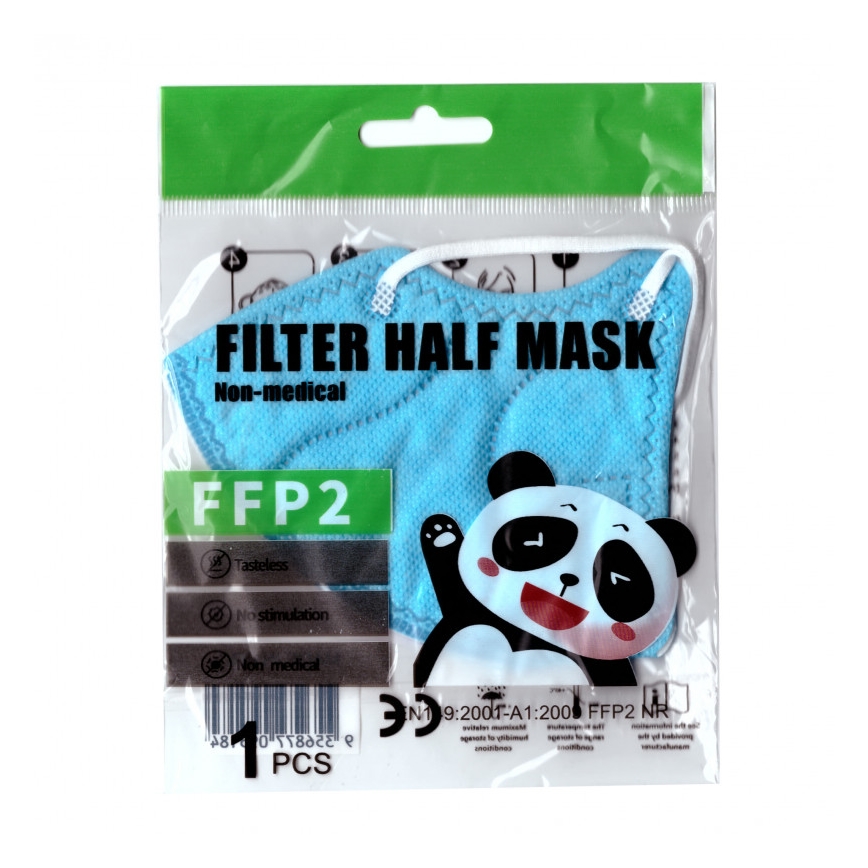Respirator FFP2 NR Kids niebieski 1 szt. rozmiar dziecięcy