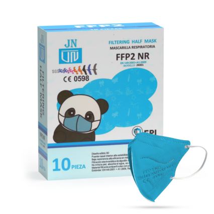 Respirator FFP2 NR Kids niebieski 1 szt. rozmiar dziecięcy