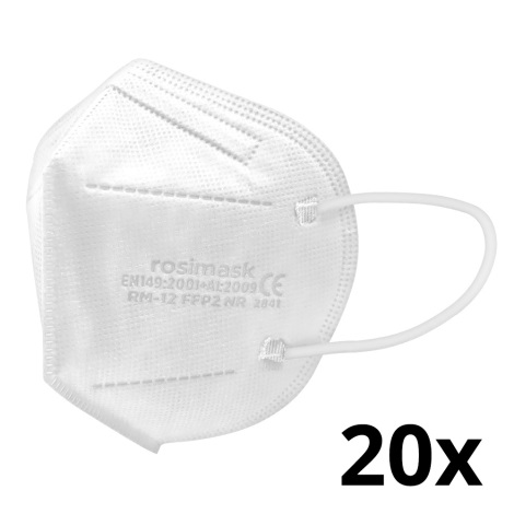 Respirator rozmiar dziecięcy FFP2 ROSIMASK MR-12 NR biały 20 szt.