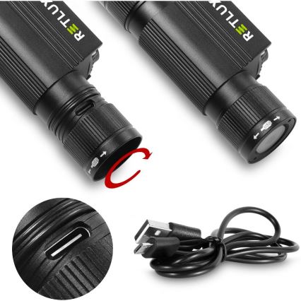 Akumulatorowa aluminiowa latarka czołowa LED LED/2600 mAh IP66