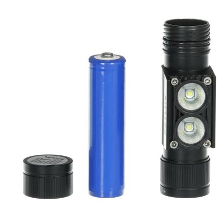 Akumulatorowa aluminiowa latarka czołowa LED LED/2600 mAh IP66