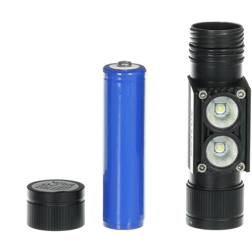 Akumulatorowa aluminiowa latarka czołowa LED LED/2600 mAh IP66