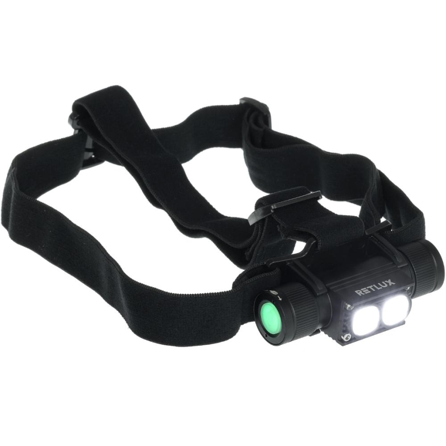 Akumulatorowa aluminiowa latarka czołowa LED LED/2600 mAh IP66