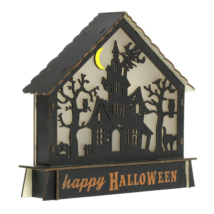 Dekoracja LED HALLOWEEN LED/2xAA/wielokolorowy straszny dom