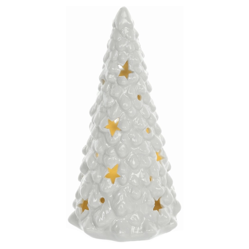 Dekoracja świąteczna LED z porcelany LED/3xLR44 choinka