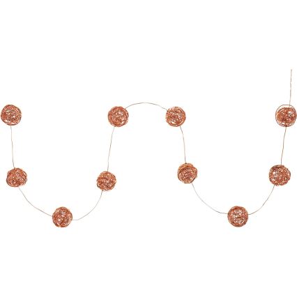 LED Łańcuch dekoracyjny 10xLED/2xAA ciepła biel