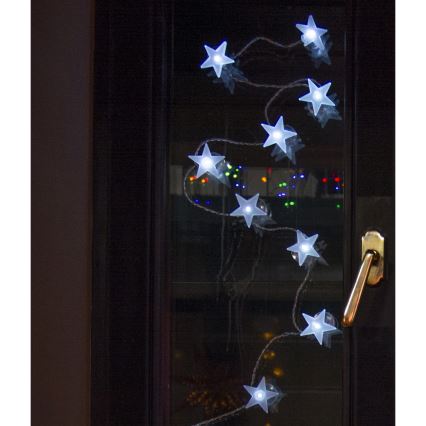 Girlanda LED z przyssawkami 10xLED/2xAA 1,8m zimne białe światło