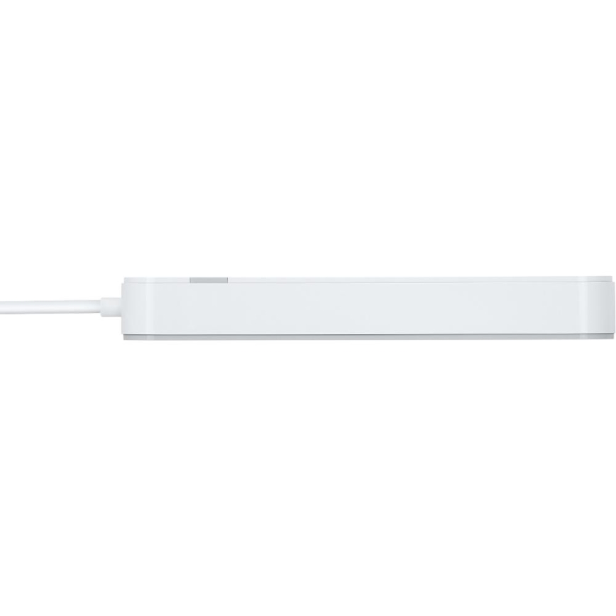 Inteligentny przedłużony kabel z wyłącznikiem 4Z Typ E + 2x USB-A + 1x USB-C 1,5m Wi-Fi Tuya biały