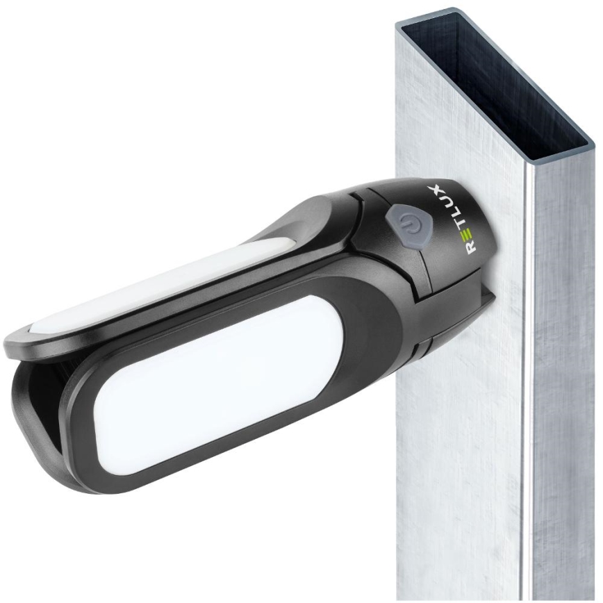 Ładowalna latarka kempingowa LED z panelem solarnym — 3 W, akumulator 1600 mAh, IPX4