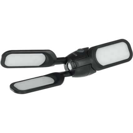 Ładowalna latarka kempingowa LED z panelem solarnym — 3 W, akumulator 1600 mAh, IPX4