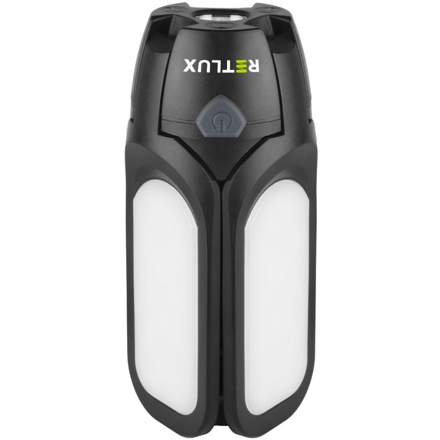 Ładowalna latarka kempingowa LED z panelem solarnym — 3 W, akumulator 1600 mAh, IPX4