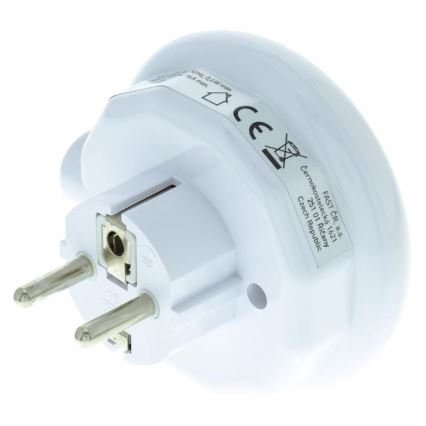 Lampa orientacyjna LED z czujnikiem zmierzchu i gniazdem LED/0,6W/230V