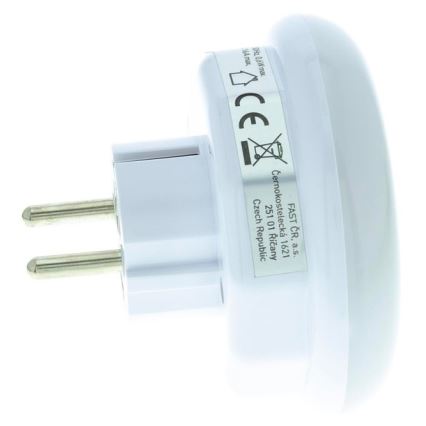 Lampa orientacyjna LED z czujnikiem zmierzchu i gniazdem LED/0,6W/230V