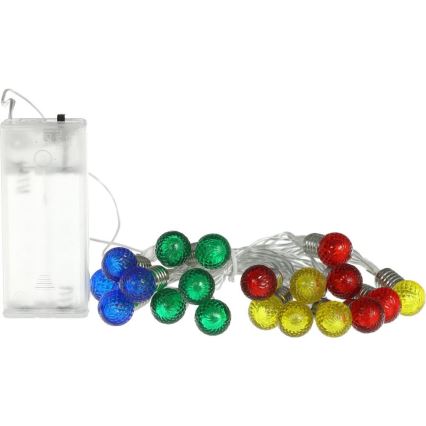 Lampki choinkowe LED 20xLED/2xAA/ciepła biała 1,8m żarówki