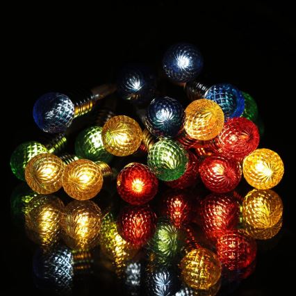 LED  łańcuch 20xLED/2xAA/ciepła biała 1,8m żarówki