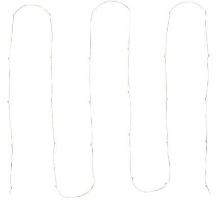 LED  łańcuch 30xLED/3xAA 3,3m zimne białe światło